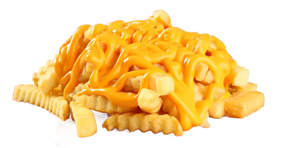 Papas fritas con salsa de queso